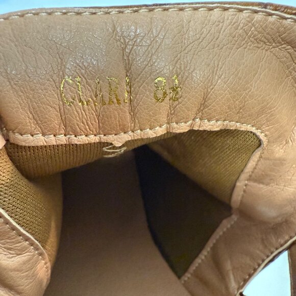 Mata Croc Embossed Ankle Boots Brown Size 8.5 Double Buckle Straps Western Style - Picture 13 of 15